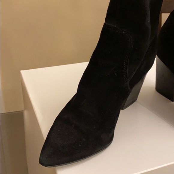 STEVE MADDEN BLACK SUEDE BOOTS - Picture 5 of 7